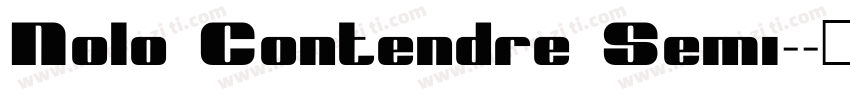 Nolo Contendre Semi-字体转换